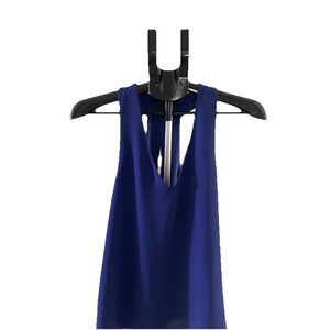 Banana Republic Ladies Dress Tank Blouse Size S Bright Blue Career‎ Wear Lined